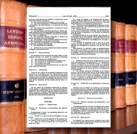 La Ley de la Propiedad Intelectual y los Derechos de Autor de los Contenidos de Andaltura