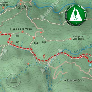 Ruta de Senderismo del Gran Recorrido GR142 de Cádiar a Jorairátar: Recorte Mapa Cartográfico