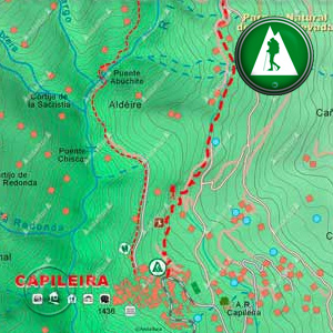 Ruta de Senderismo de Capileira al Mulhacén por la Cebadilla: Recorte Mapa Cartográfico