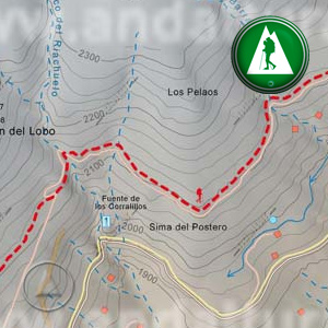Ruta Sendero Sulayr - GR240 - Acequia de Mecina - Río de Mecina: Recorte Mapa Cartográfico