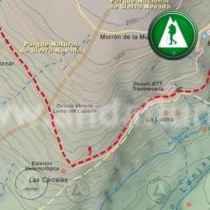 Ruta Sendero Sulayr - GR240 - Barranco del Pleito - Las Semillas: Recorte Mapa Cartográfico