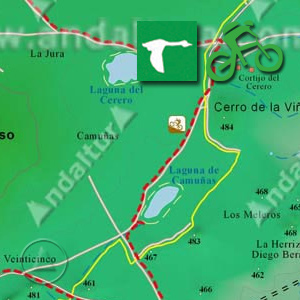 Ruta BTT Lagunas de Campillos: Recorte Mapa Cartográfico