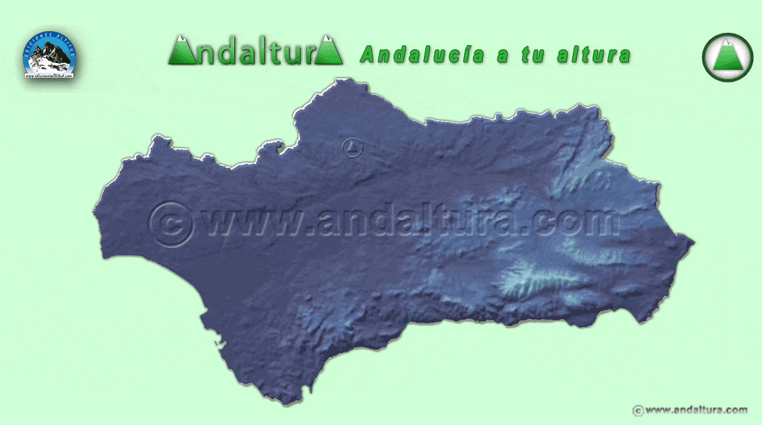 Mapa GIF de Andalucía - Rutas de Senderismo de Andaltura