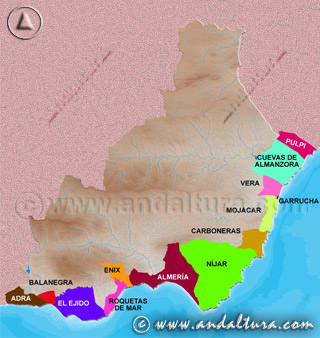 Mapa del Playas de Almería: Accede a los Contenidos