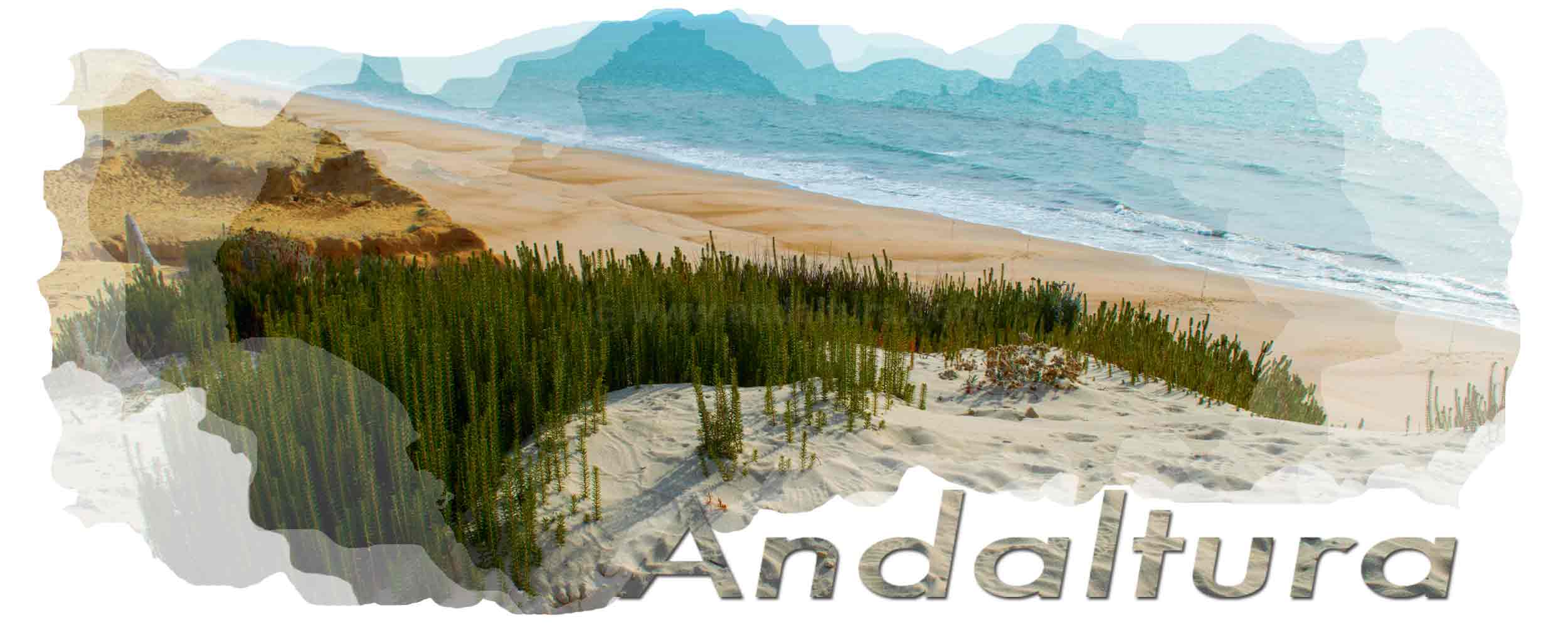 Cabecera de la APP de Andaltura - Rutas de Senderismo por la provincia de Huelva - Acantilado y playa del Asperillo