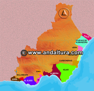 Mapa de las Playas y Litoral de los municipios de la Provincia de Almería: Acceso a los Contenidos