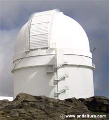 Cúpula de uno de los observatorios del Calar Alto. Sierra de los Filabres
