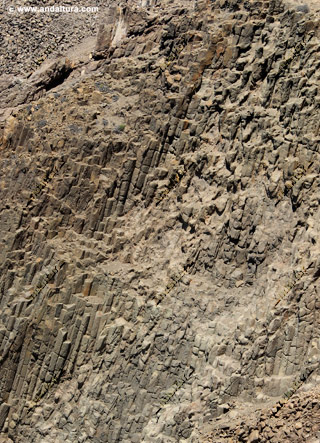 Basaltos adoquinados en Punta Baja - Parque Natural Cabo de Gata - Níjar