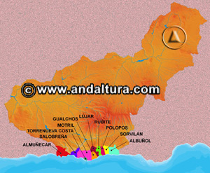 Mapa de las Playas y Litoral de los municipios de la Provincia de Granada: Acceso a los Contenidos