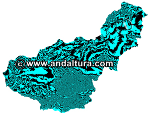 Mapa altitudinal - Sublime Realidad - de la Provincia de Granada: Acceso a los Contenidos
