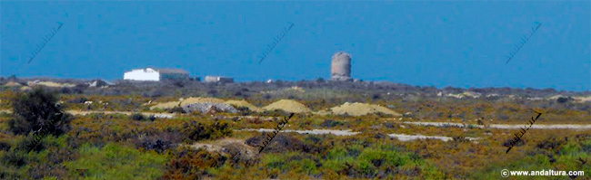 Torreón de Cerrillos - Paraje Natural Punta Entinas - Sabinar en los términos municipales de Roquetas de Mar y El Ejido