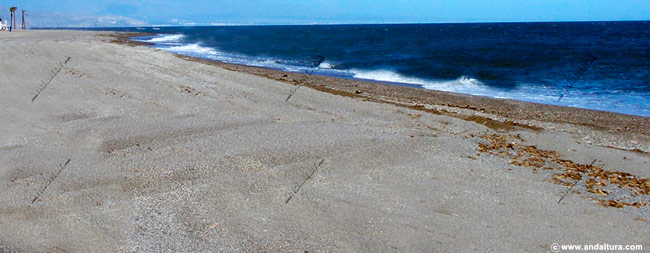 Playa de la Urbanización de Roquetas de Mar - Guía de playas de Roquetas de Mar