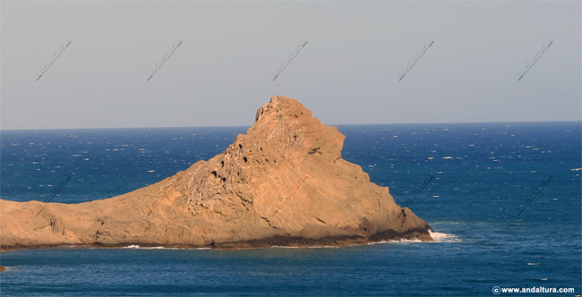 Atardeciendo en Punta Baja desde el Mirador junto al Faro de Gata - Parque Natural Cabo de Gata - Níjar