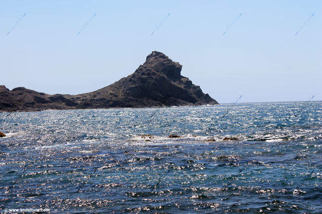 Punta Baja desde las calas bajo el Mirador de las Sirenas - Parque Natural Cabo de Gata - Níjar