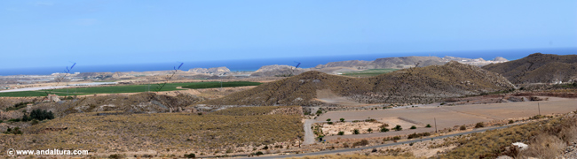 San Juan de Terreros y mar Mediterráneo en Pulpí - Almería