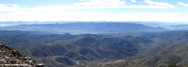 Sierra Alhamilla desde la Sierra de los Filabres