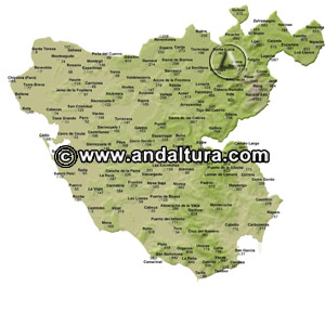 Mapa de las Altitudes, Vértices Geodésicos y Cotas de la Provincia de Cádiz: Acceso a los Contenidos