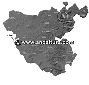 Mapa de los Pueblos de la Provincia de Cádiz: Acceso a los Contenidos