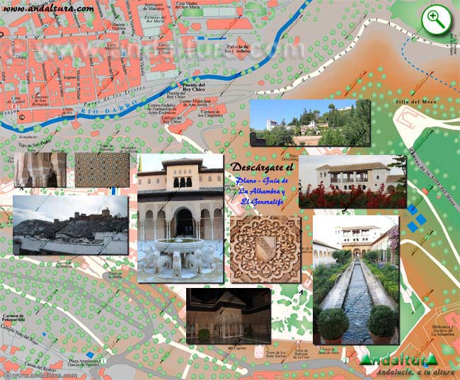 PDF gratis del Callejero del Albaycín - Albaicín - para ampliar - zona sureste