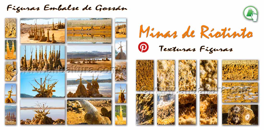 Pináculos - Pantano Gossan - Minas de Riotinto - Huelva
