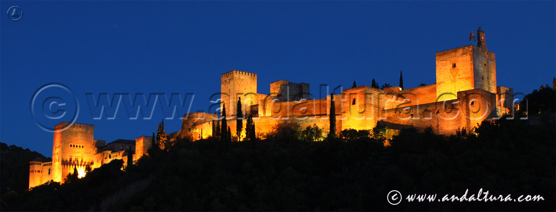 Accesos a los Contenidos de la Alhambra y el Generalife - La Alcazaba de la Alhambra desde el Mirador de Carvajales