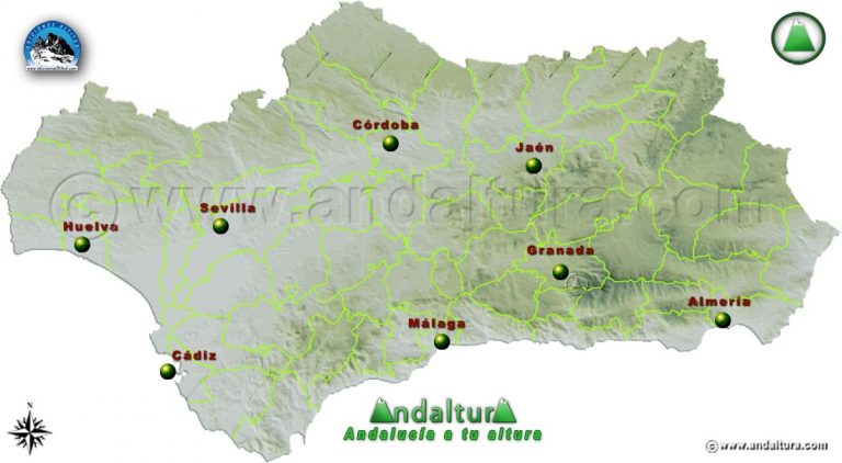 Comarcas De AndalucÍa Divisiones Territoriales Andaltura