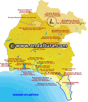 Mapa de los Espacios Naturales de la Provincia de Huelva: Acceso a los Contenidos