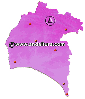 Mapa de los Lugares de Interés a Huelva: Acceso a los Contenidos