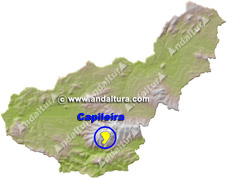 Mapa del Término municipal de Capileira en Granada