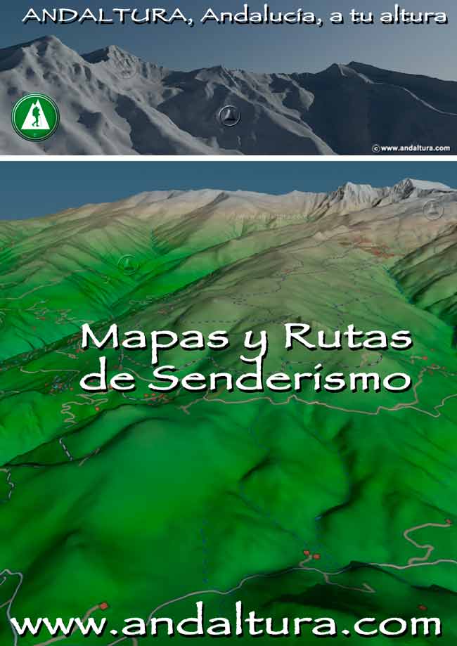 Cartel de Andaltura - Mapas y Rutas de Senderismo por Andalucía
