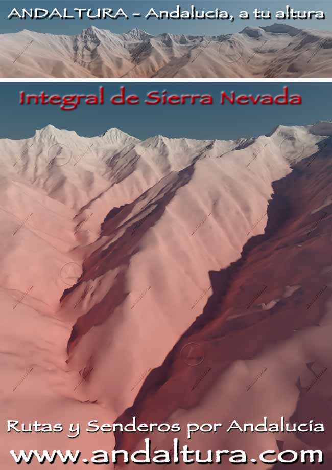 Cartel Integral de Sierra Nevada - Rutas y Senderos por Andalucía