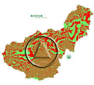 Mapa de Granada: Sublime Realidad Andaltura - Mapa de Granada de la colección Sublime realidad de Andaltura