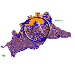 Mapa de Málaga: Sublime Realidad Andaltura - Mapa de Málaga de la colección Sublime realidad de Andaltura