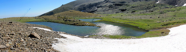 Laguna de los Lavaderos de la Reina - Cuenca Glaciar de la cabecera del río Maitena en el Arroyo de Cobatillas