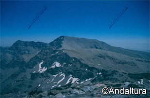 Mirador de Ferrer, Mulhacén y Alcazaba desde el Cerro de los Machos