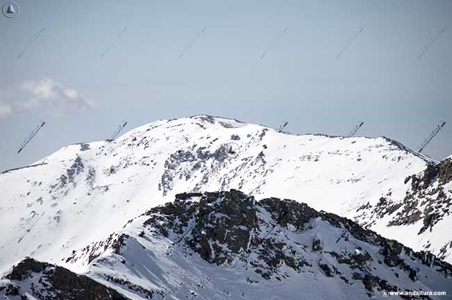Pico del Tajo de los Machos desde el Veleta