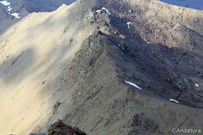 Puntal de los Acucaderos y Puntal de las Calderetas -Divisoria de Mares de Sierra Nevada