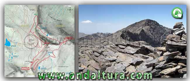 Ruta de Senderismo circular por los Tresmiles de Sierra Nevada Veleta, Cerro de los Machos y Puntal de Loma Púa