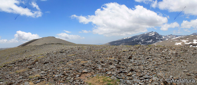 Panorámica desde el Puntal de Juntillas - Cerro Pelado y Alcazaba