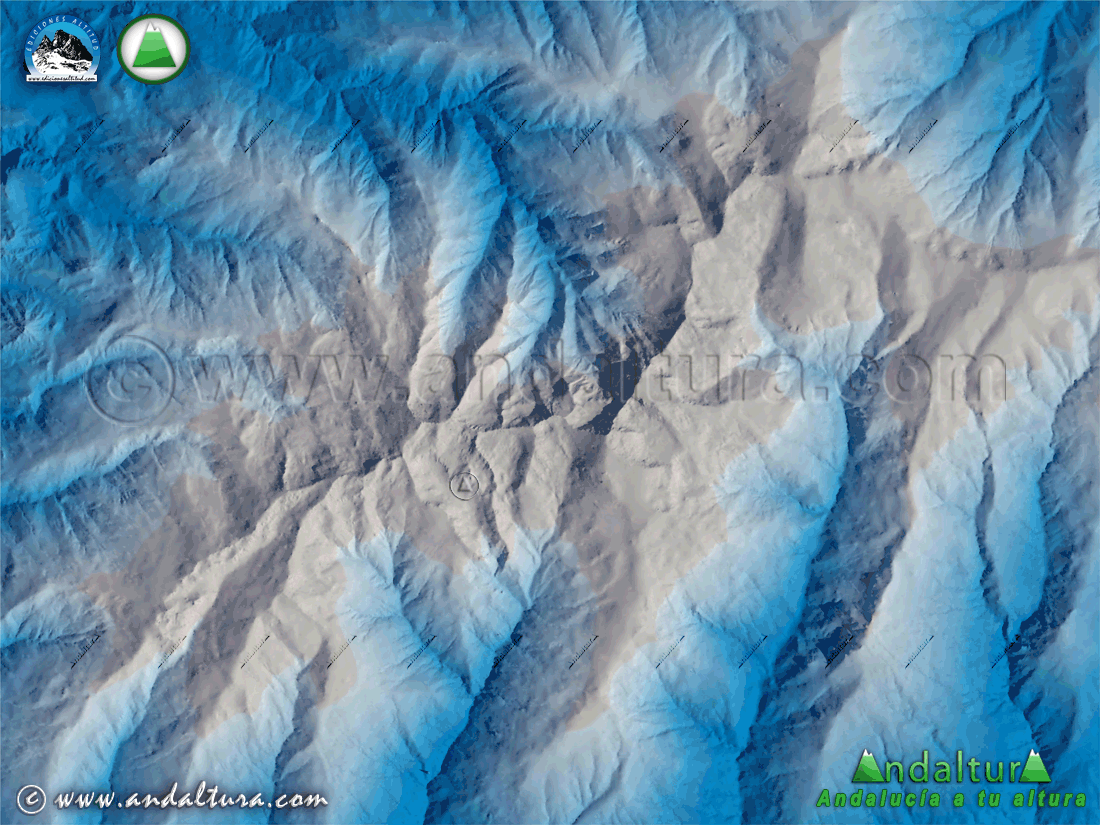 Mapa GIF de las Lagunas de Sierra Nevada