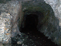 Interior de la galería del Túnel del Veleta