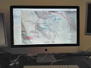 Ejemplo de la Descarga Mapas de archivos IMP de la Ruta de la Integral de Sierra Nevada