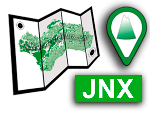 Icono de la Descarga de Archivos JNX de los Mapas Topográficos georefenciados de la Ruta Medieval Alpujarra - Mapa archivos JNX Pequeño Recorrido PR-A 299