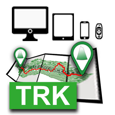 Icono para acceder a las Descargas de los Archivos TRK de los Track y Waypoint de las Rutas de Senderismo por Andalucía de Andaltura