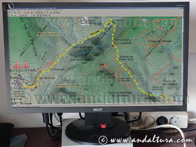 Descarga de los Mapas de Senderismo de la Ruta Medieval por la Alpujarra en formato IMP para ordenadores y Land