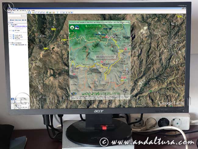 Descarga de los Mapas de Senderismo de la Ruta Medieval por la Alpujarra en formato KMZ para ordenadores y Google Earth