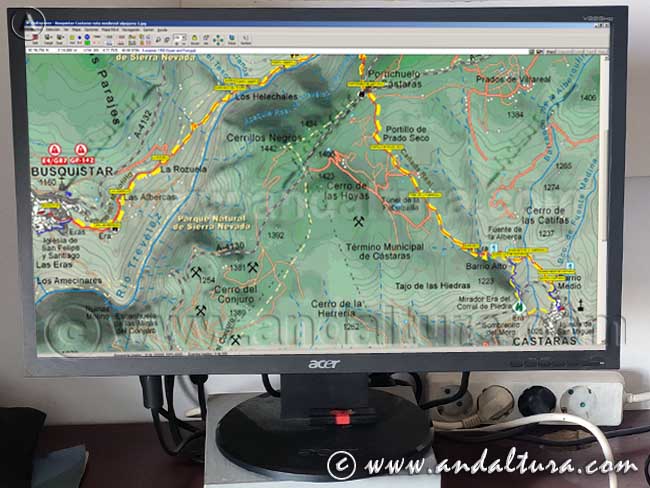 Mapas Ruta Medieval Alpujarra para ordenadores, GPS y Móviles