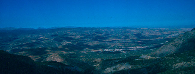 Valle de Lecrín desde el Gran Recorrido GR 240 Sendero Sulayr