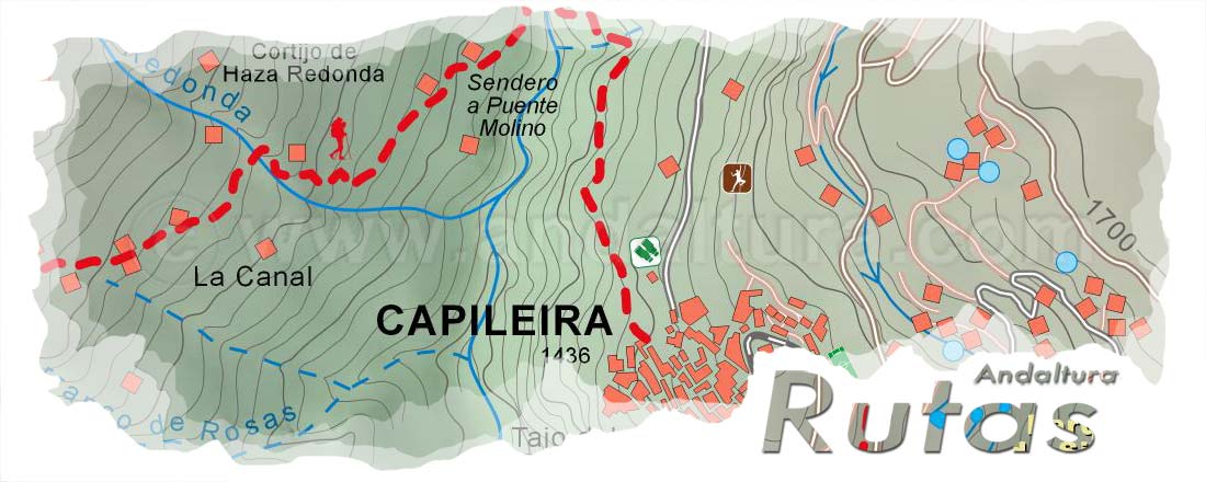 Cabecera del Mapa del Gran Recorrido GR 240 Sendero Sulayr del Tramo por Sierra Nevada El Partdor - Mirador del Tajo del Ángel