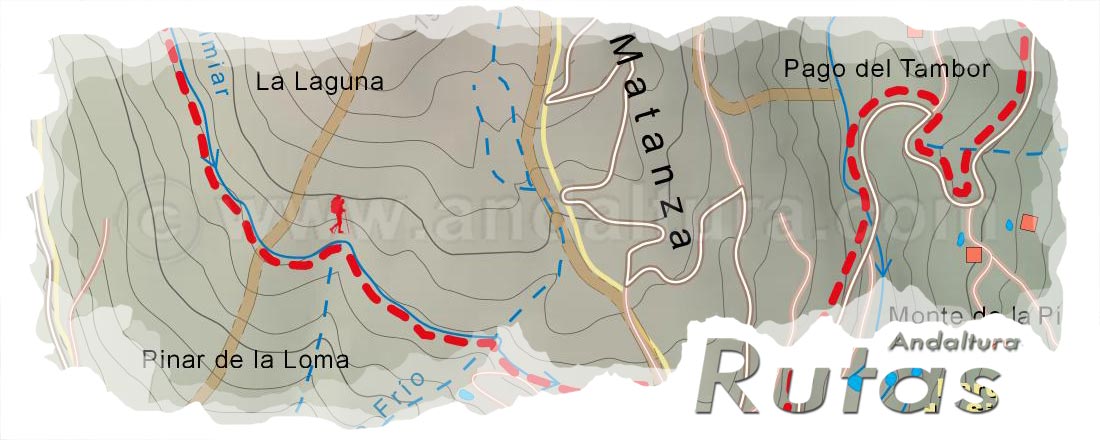 Cabecera del Mapa del Gran Recorrido GR 240 Sendero Sulayr del Tramo por Sierra Nevada Era Alta - El Partidor